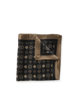 Black Medallion Pocket Square