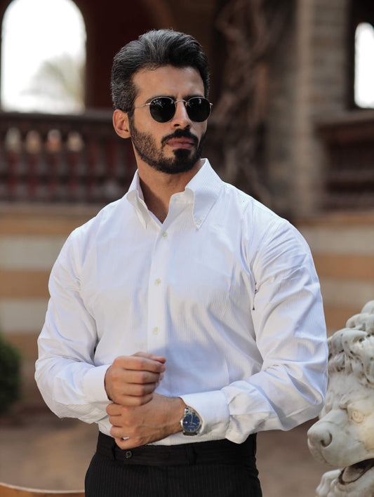 Classic Self Striped Formal Shirt