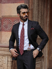 BH Signature Maroon Tie Set