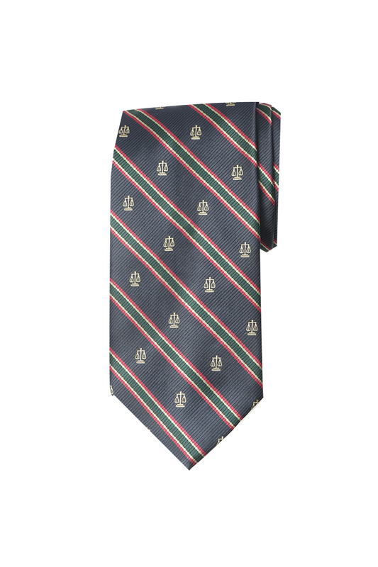 Scales Of Justice Navy Tie Set