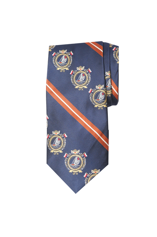 Nautical Miles Navy And Rust Tie Set