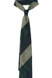 Green Navy Block Striped Cashmere Tie Set