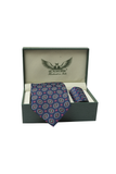 Royal Medallion Navy Tie Set