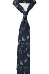 Persian Paisley Drop Navy Tie Set