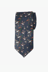 Flying Ducks Navy Twill Tie Set