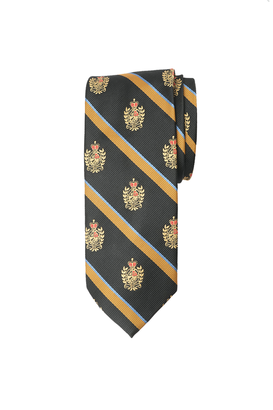 Imperial Black and Gold Stripe Tie Set