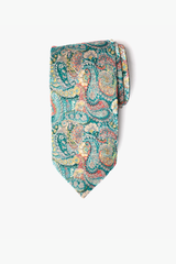 Verdigris Paisley Twill Tie Set