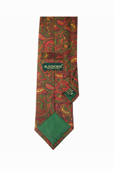 Ox Red Barbuda Paisley Silk Tie Set