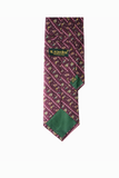 Wine Golfer Silk Tie Set