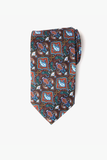 Boteh Brown Twill Tie Set