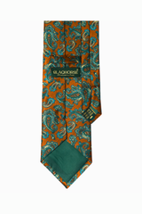 Rust Paisley Silk Tie Set