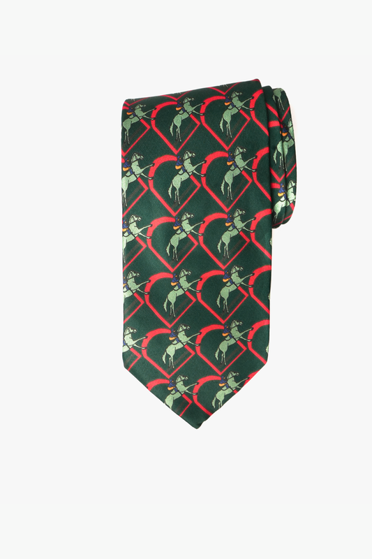 Bottle Green Jockey Twill Tie Set