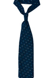 Navy Polka Cashmere Tie Set
