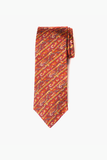 Tomato Striped Paisley Silk Tie Set