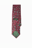Flying Ducks Maroon Twill Tie Set