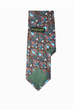 Boteh Brown Twill Tie Set