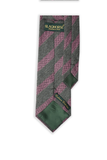 Charcoal Diagonal Stripe Cashmere Tie Set