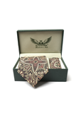 Geometric Totem Twill Tie Set