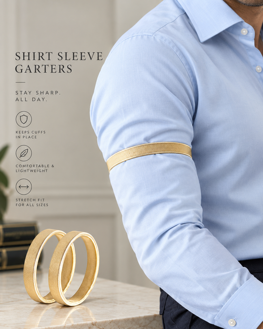 Gold Shirt Sleeve Arm Bands