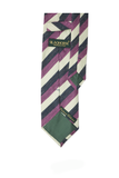 Navy Cream Club Stripe Cashmere Tie Set