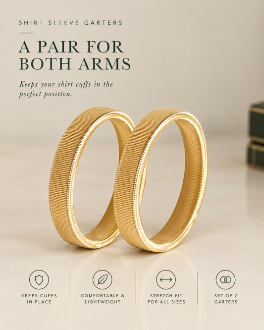 Gold Shirt Sleeve Arm Bands