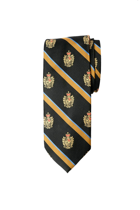 Imperial Black and Gold Stripe Tie Set