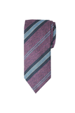 Plum And Sky Striped Cashmere Tie Set
