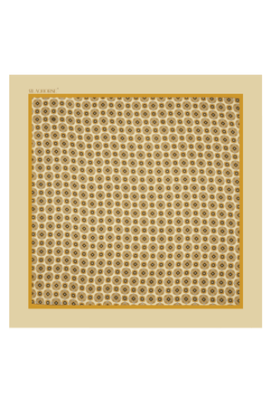 Lemon Medallion Pocket Square
