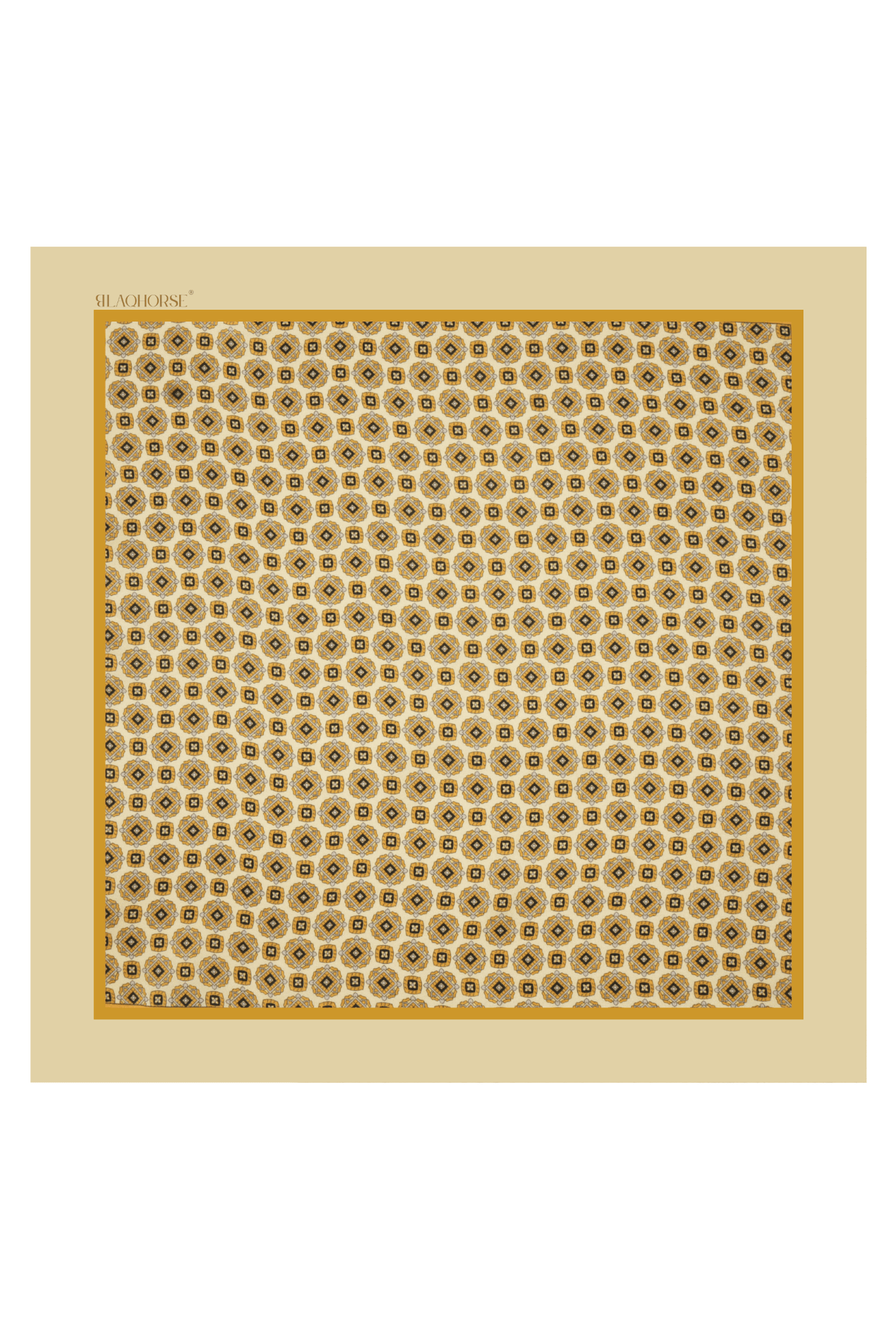 Lemon Medallion Pocket Square