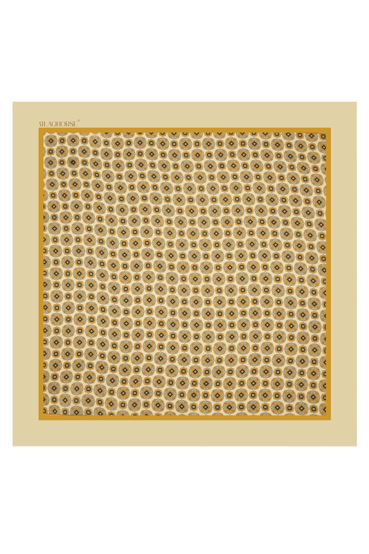 Lemon Medallion Pocket Square