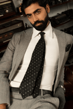 Black Polka Cashmere Tie Set
