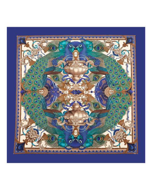 Peacock Royale Pocket Square