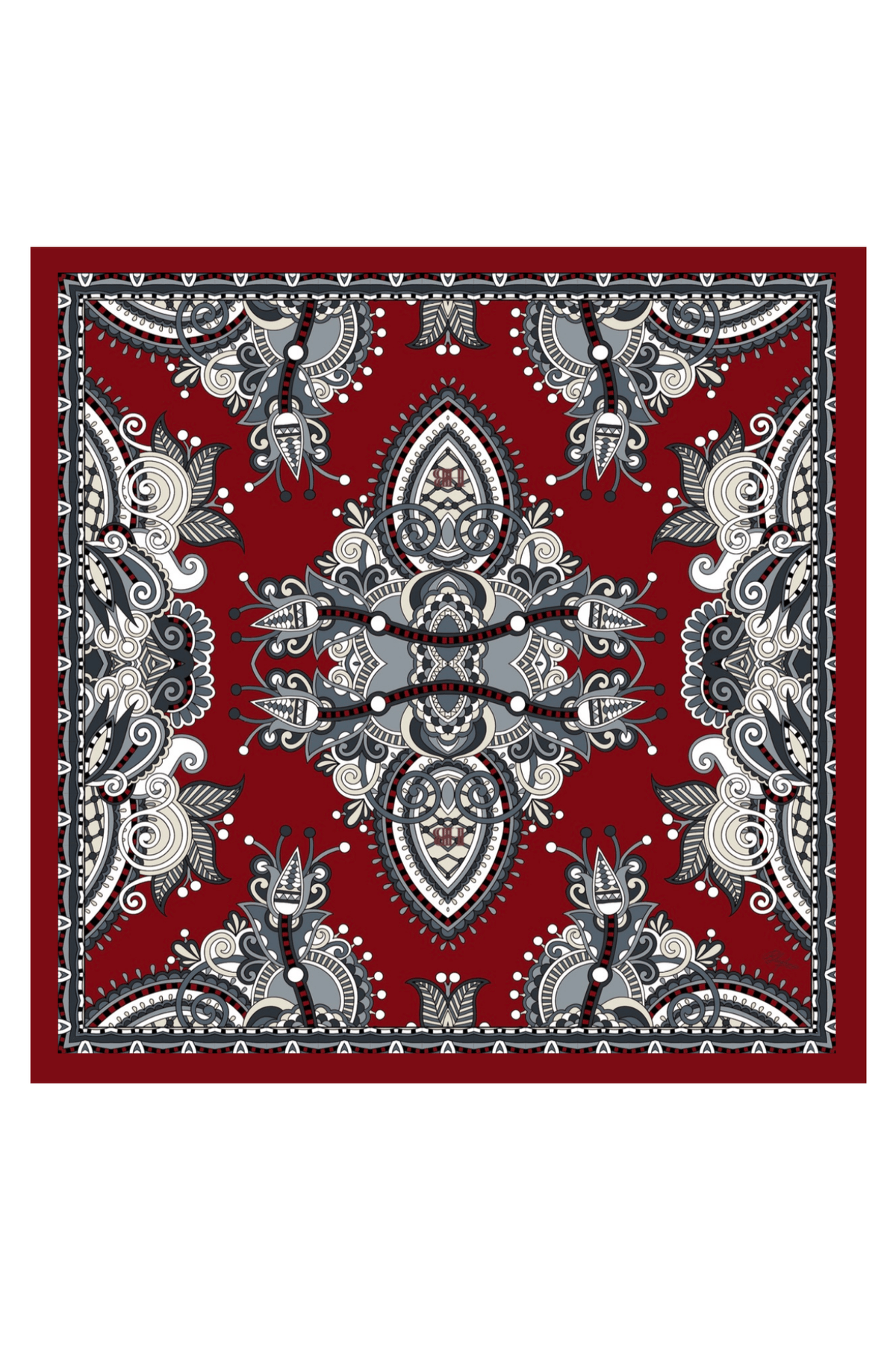 Crimson Dynasty Pocket Square