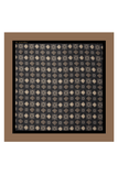 Black Medallion Pocket Square