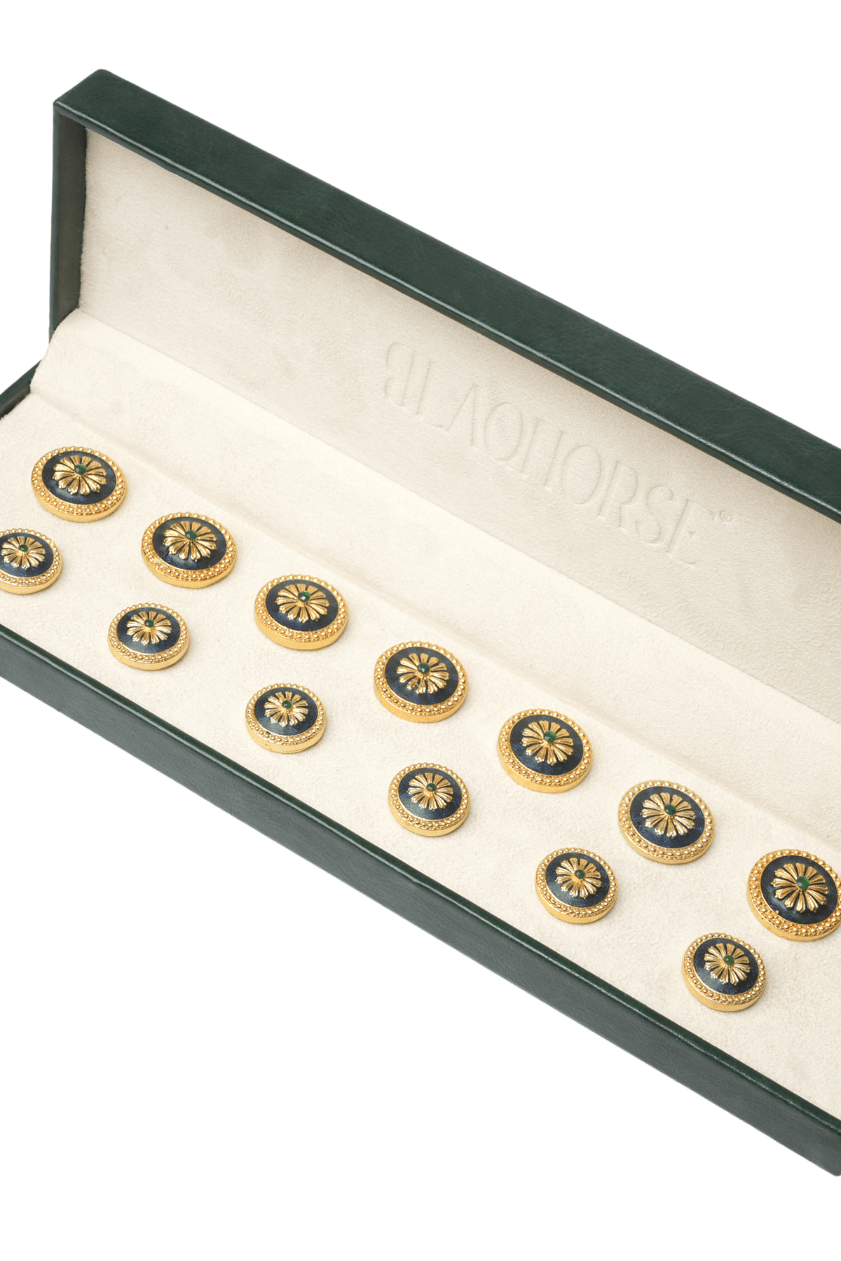 Azure Sunburst Button Set ( Set 7 big and 6 small )