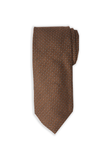 Brown Dotted Cashmere Tie Set