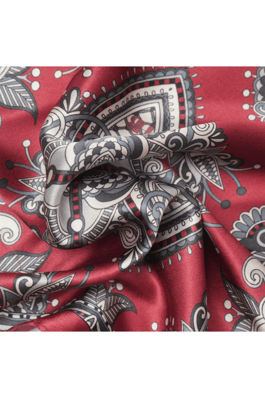 Crimson Dynasty Pocket Square