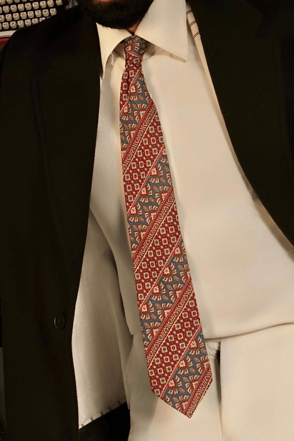 Artisian Mosaic Striped Tie Set