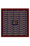 BH Leopard On Navy Pocket Square