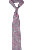 Pink Paisley Cashmere Tie Set