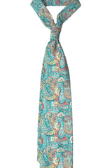 Verdigris Paisley Twill Tie Set