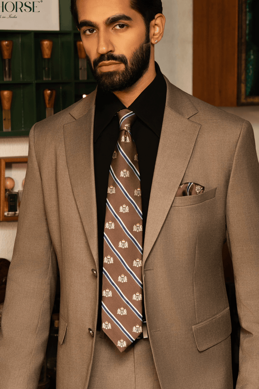 Coat Of Arms Brown Tie Set