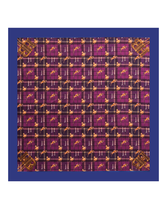 The Equestrian Court Pocket Square.