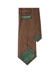 Brown Dotted Cashmere Tie Set