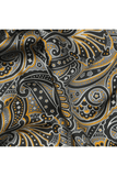 Black Paisley Pocket Square