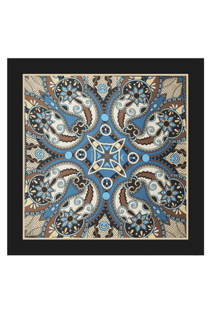 Azure Sultanate Pocket Square