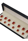 Ruby Red Button Set ( Set 7 big and 6 small )