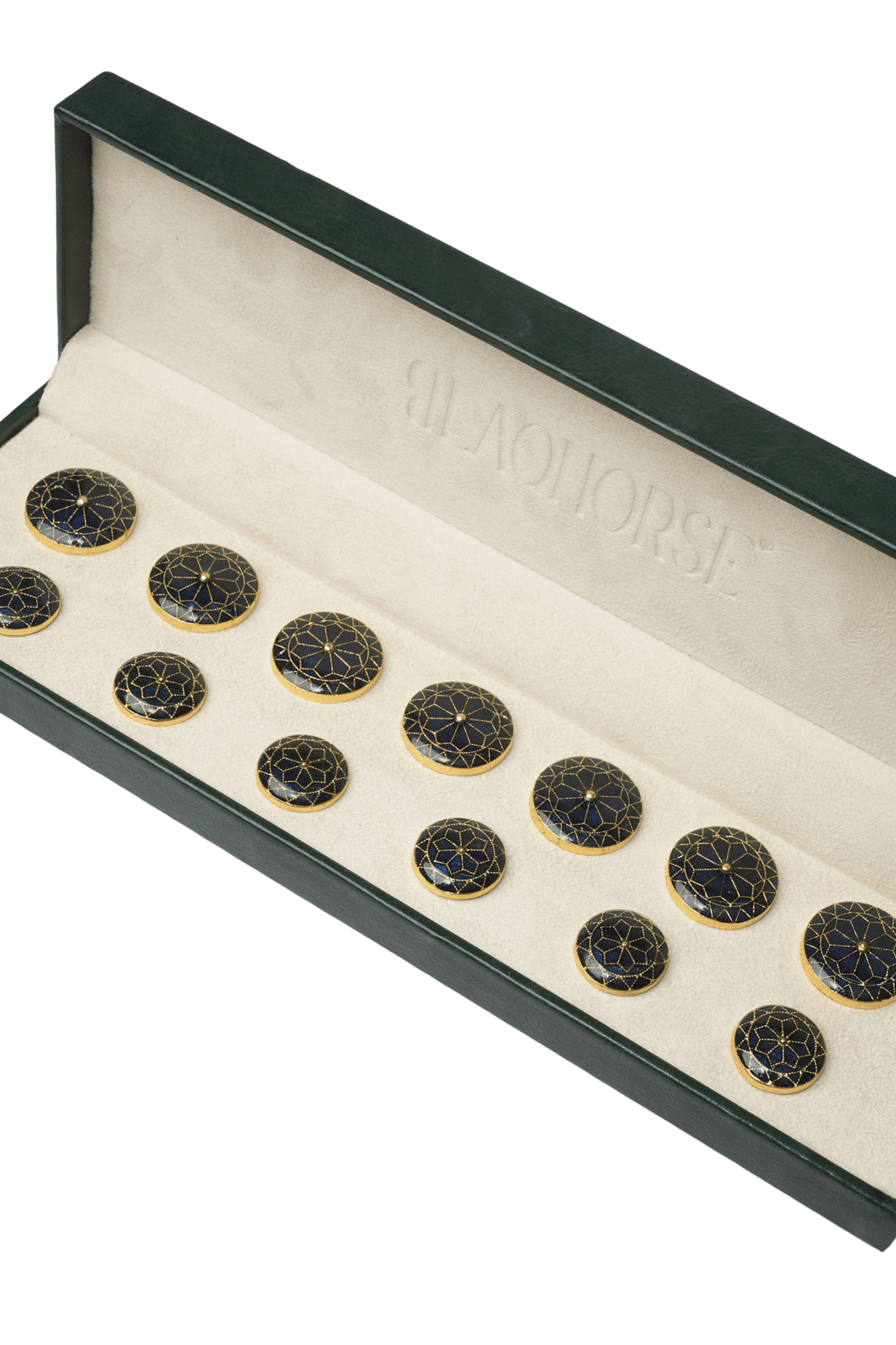 Midnight Lattice Medallion Button Set ( Set 7 big and 6 small )