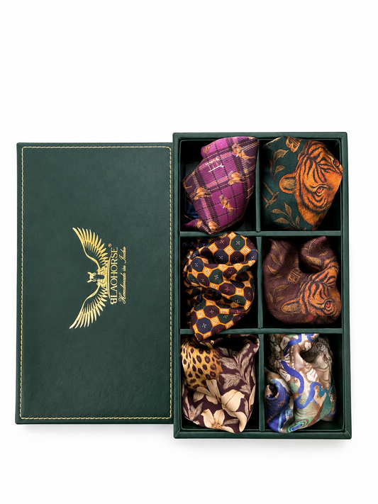 The Regal Six - Festive Pocket Squares Bundle