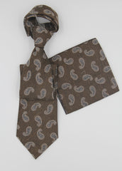 Paisley Patterned Cashmere Tie Set